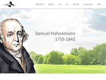 Tablet Screenshot of hahnemann.de